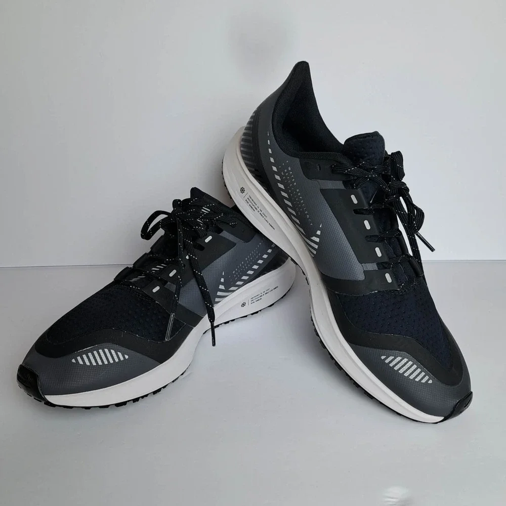 Nike Air Max Pegasus 36 Shield Shoes Womens Size 10 Black Running AQ8006-003